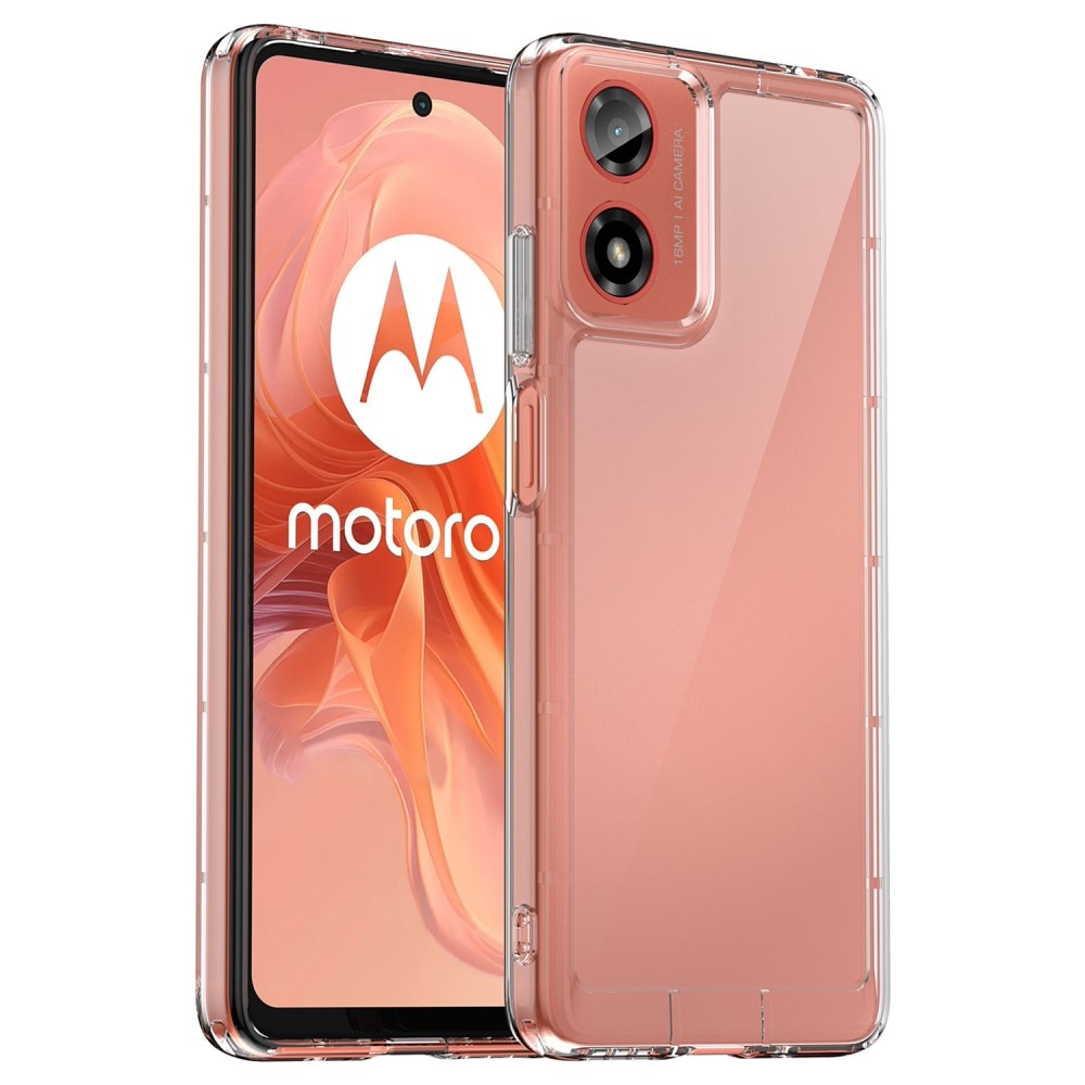 Motorola Moto G24 Crystal Hybrid-deksel, Gjennomsiktig