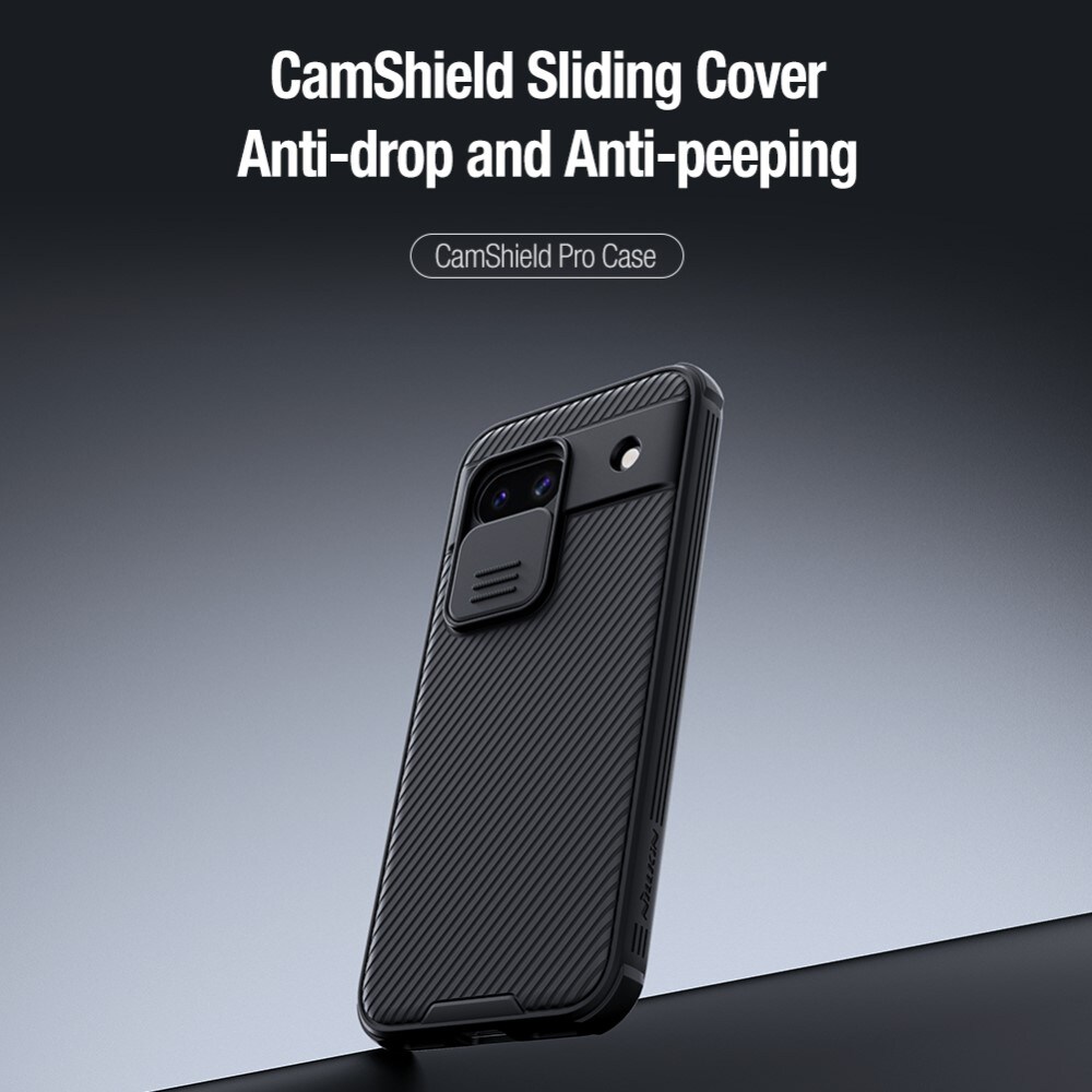 Google Pixel 8a Deksel med kameralinsebeskyttelse - CamShield, Svart