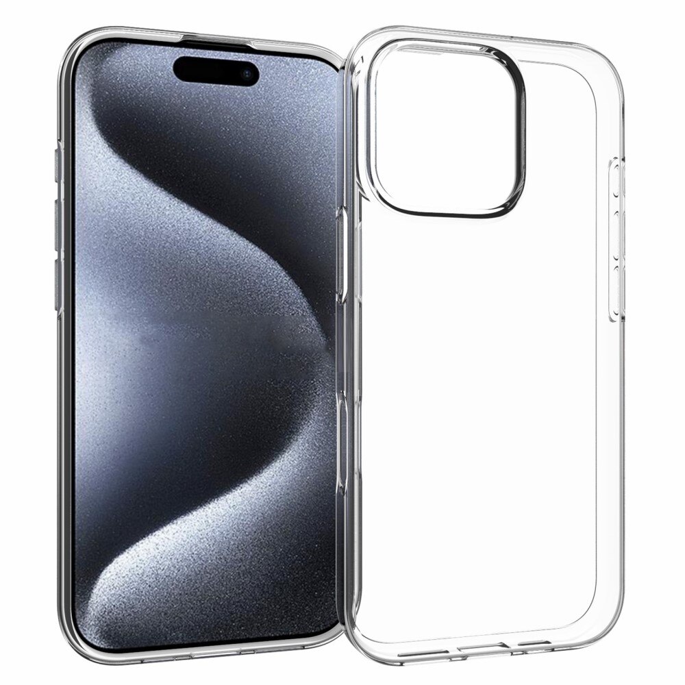 iPhone 16 Pro Tynt TPU-deksel, Gjennomsiktig