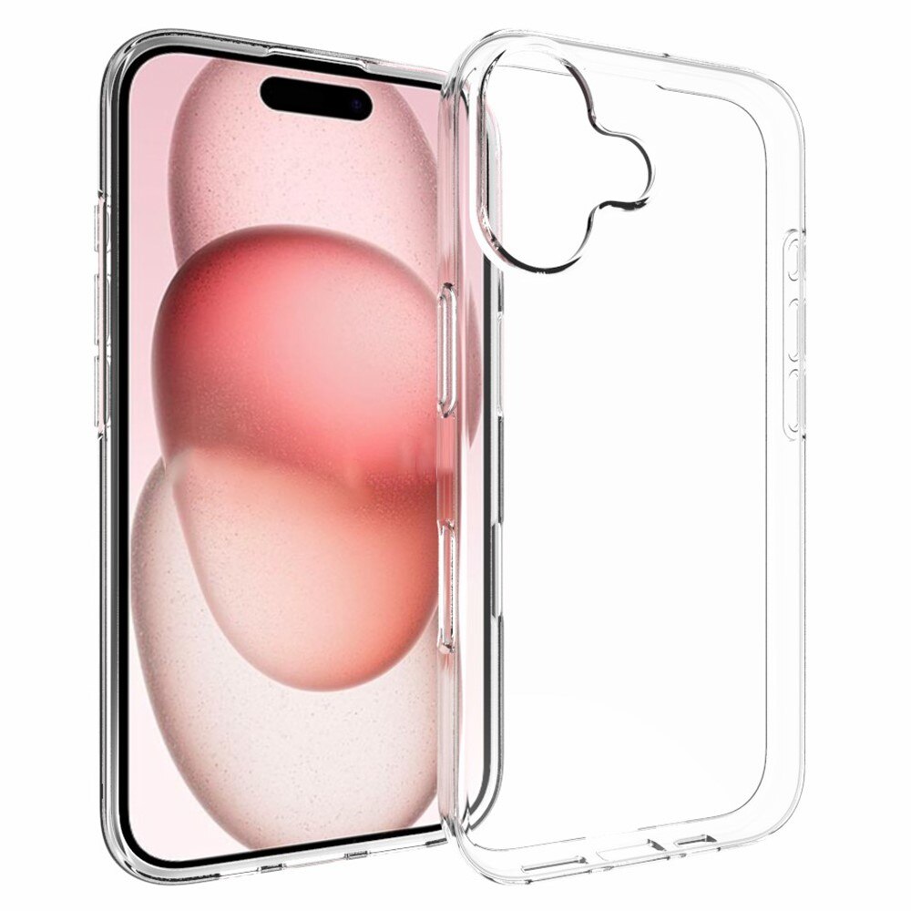 iPhone 16 Tynt TPU-deksel, Gjennomsiktig