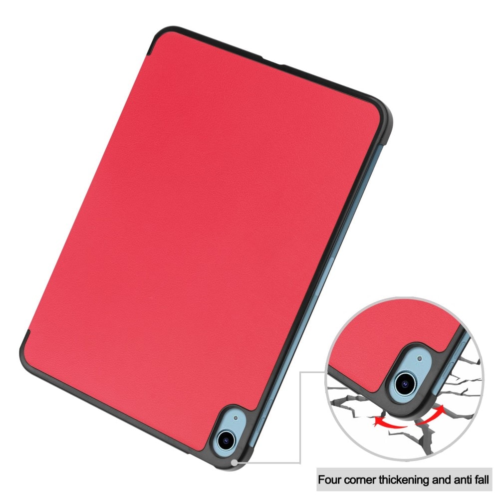 Apple iPad 10.9 10th Gen (2022) Tri-Fold etui, Rød