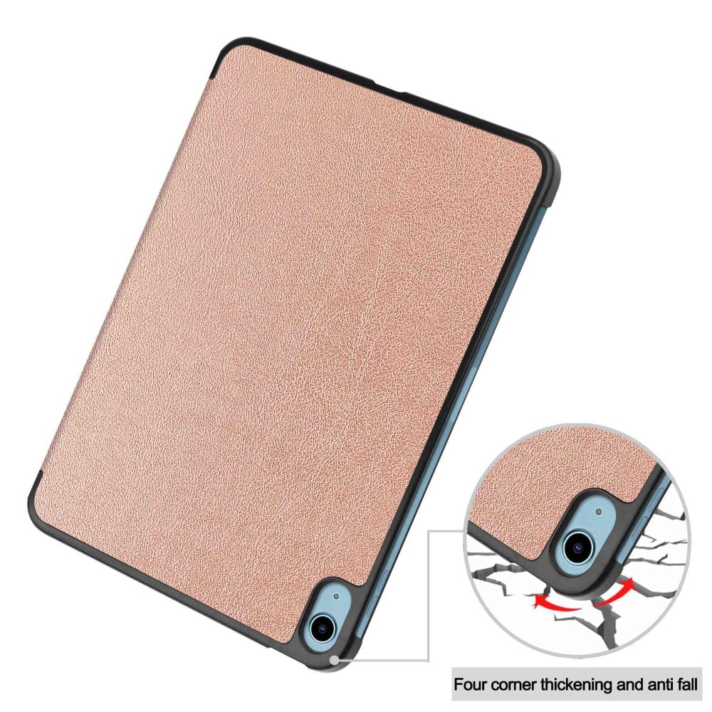 Apple iPad 10.9 10th Gen (2022) Tri-Fold etui, Rosegull