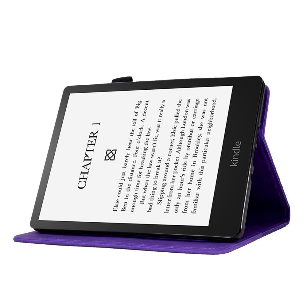 Amazon Kindle Paperwhite Signature Edition (2023) Stilig etui med kortlomme, Lilla