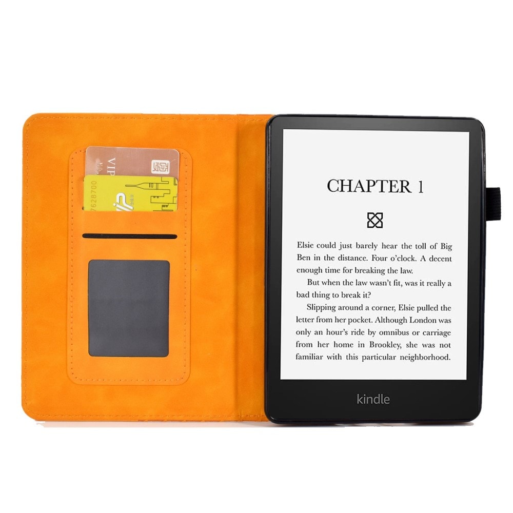 Amazon Kindle Paperwhite Signature Edition (2023) Stilig etui med kortlomme, Gul