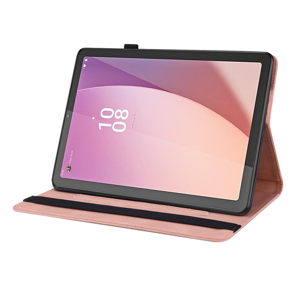 Lenovo Tab M9 Fint etui med sommerfugler, Rosa