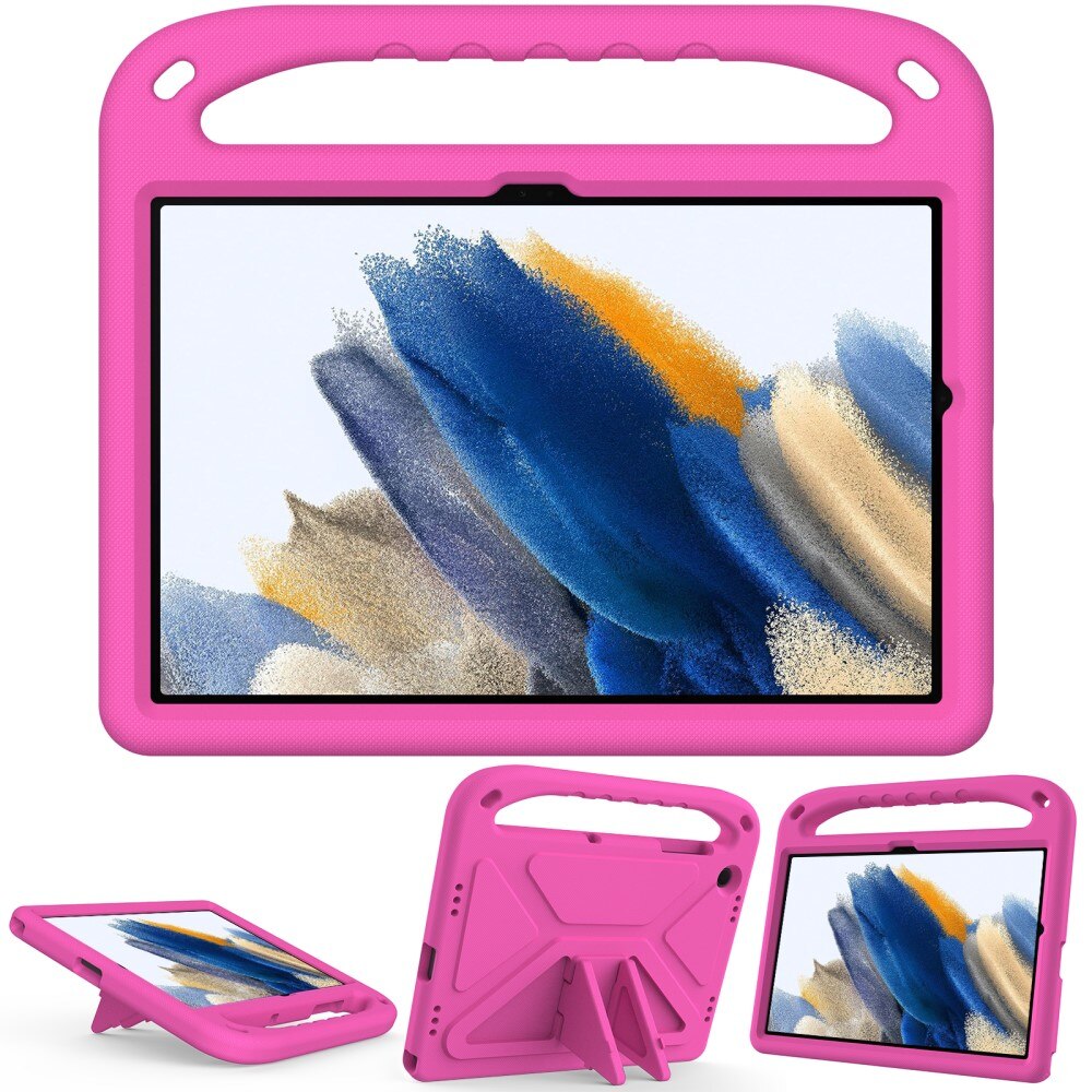 Samsung Galaxy Tab A9 Plus Støtsikkert deksel/etui med håndtak, Rosa