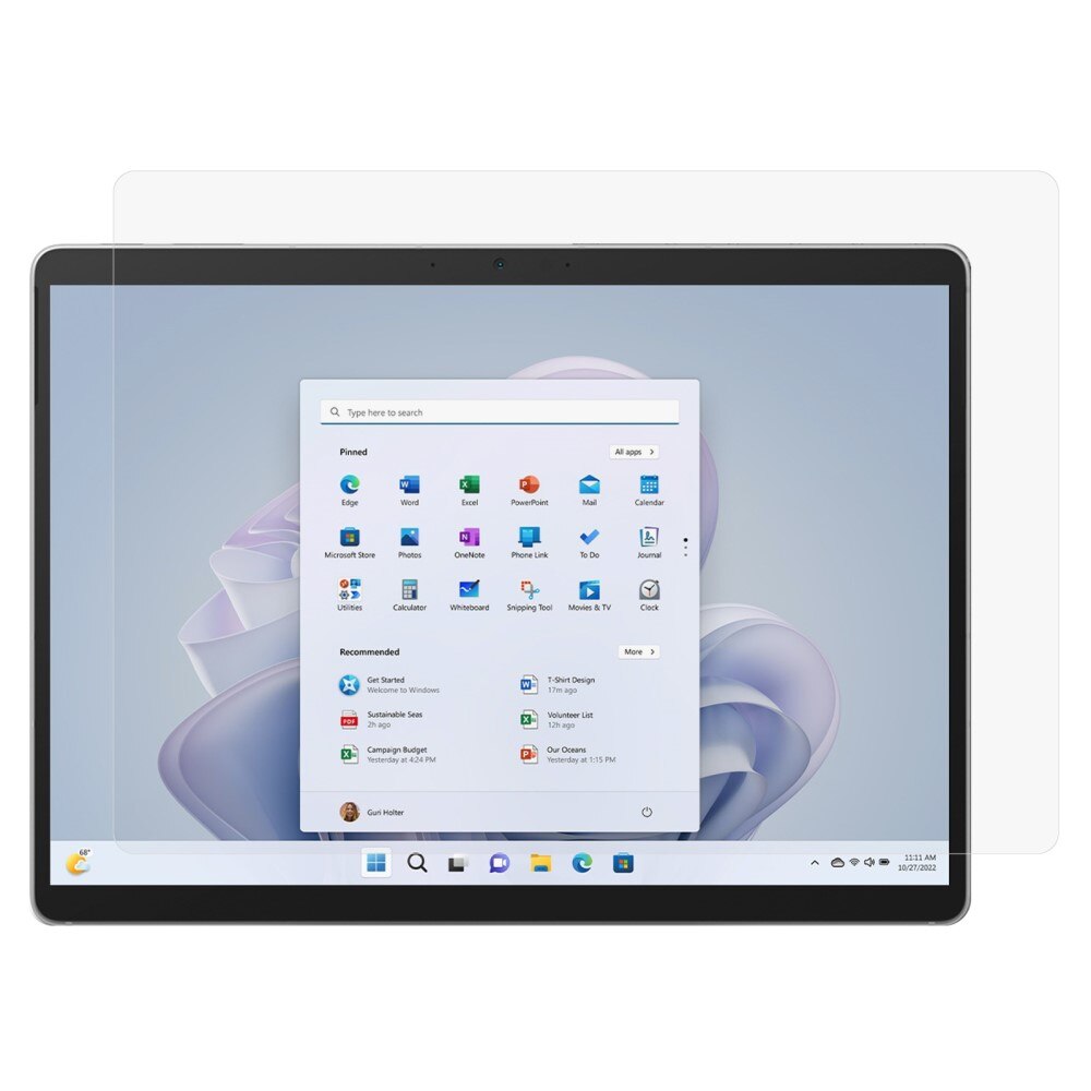 Microsoft Surface Pro 11 Skjermbeskytter i herdet glass