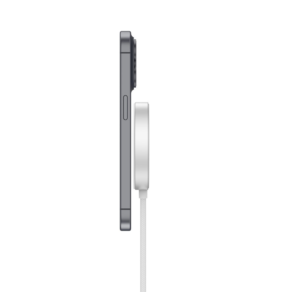 Trådløs lader Qi2 15W MagSafe, Hvit