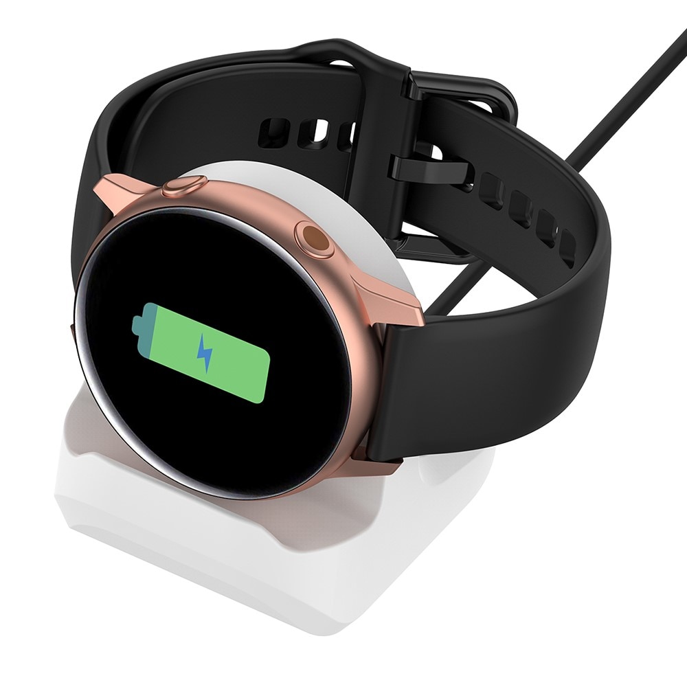 Samsung Galaxy Watch Ladestativ i silikon, Hvit