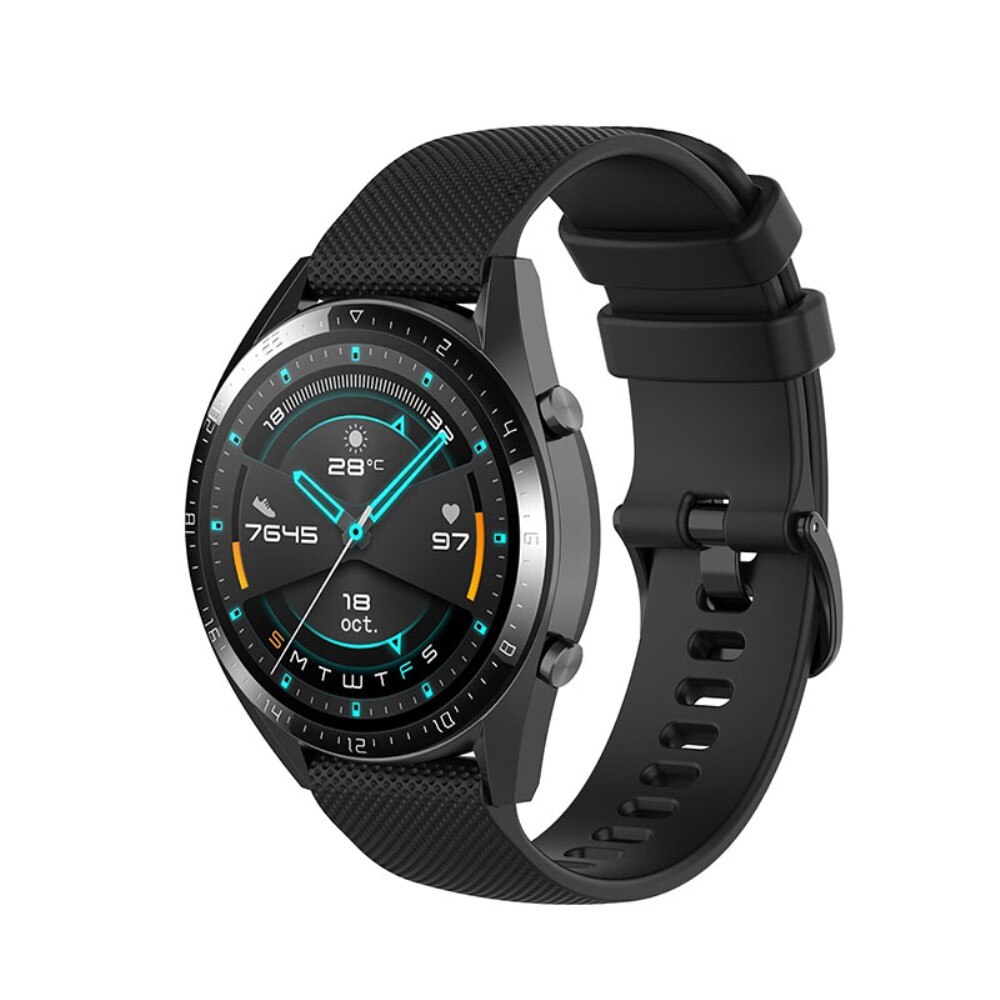 Huawei Watch GT 3 42mm/Watch GT 2 42mm Reim i silikon, Svart