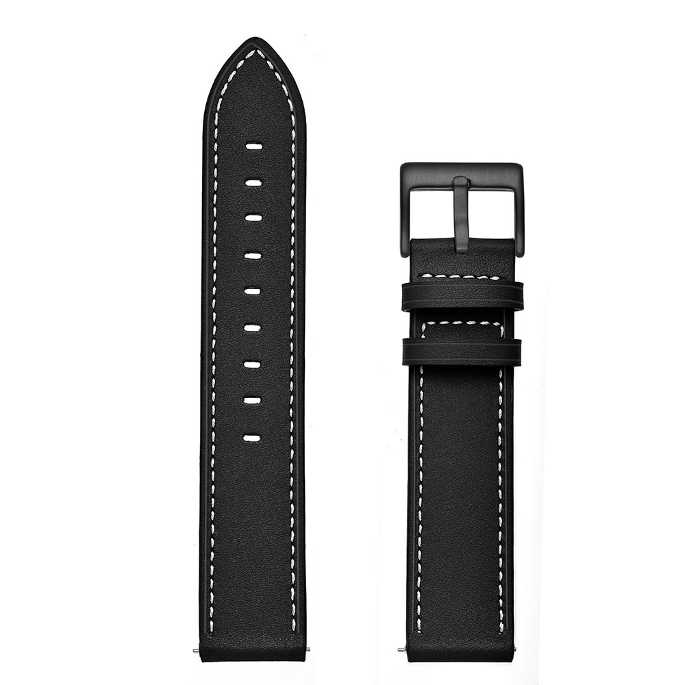 Hama Fit Watch 4910 Reim i ekte skinn, Svart