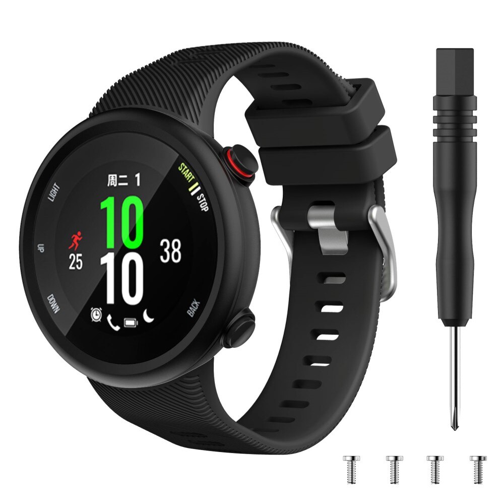 Garmin Forerunner 45 Reim i silikon, Svart