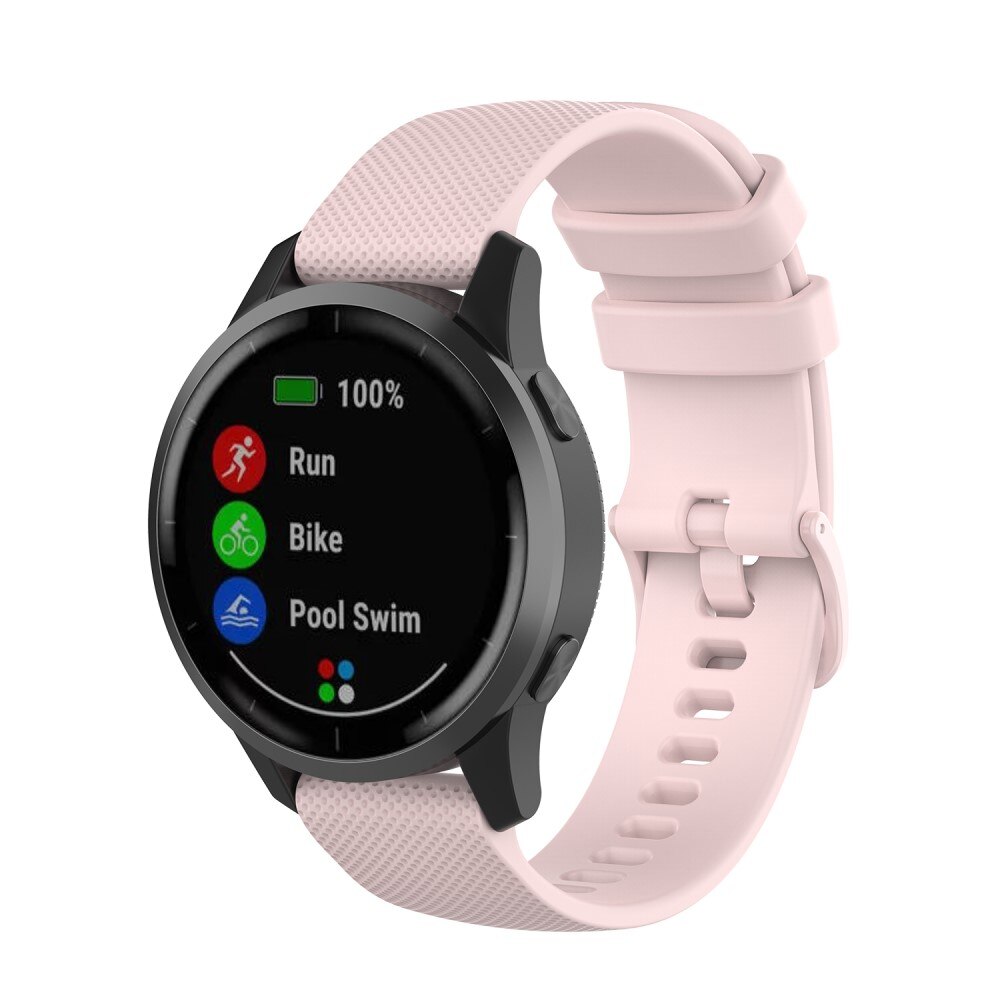 Garmin Vivoactive 4 Reim i silikon, Rosa