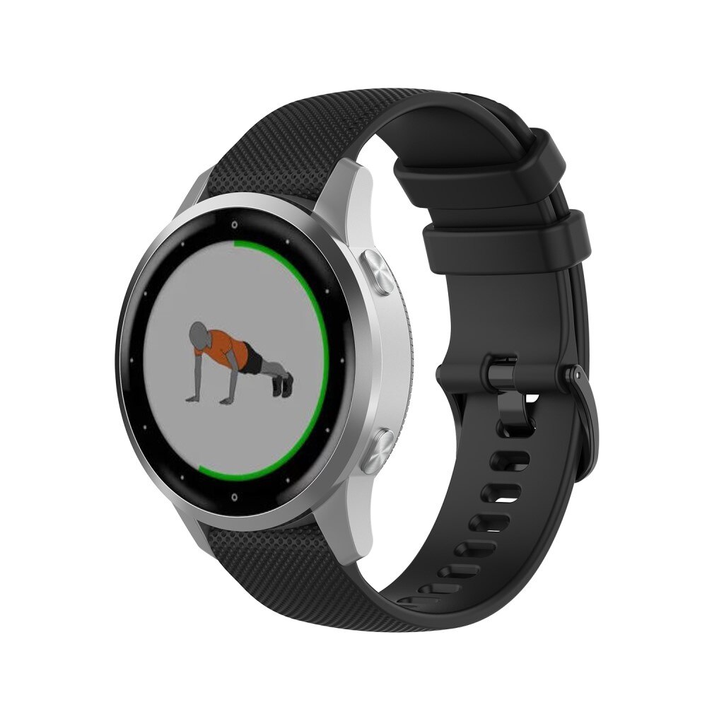 Garmin Vivoactive 4s Reim i silikon, Svart