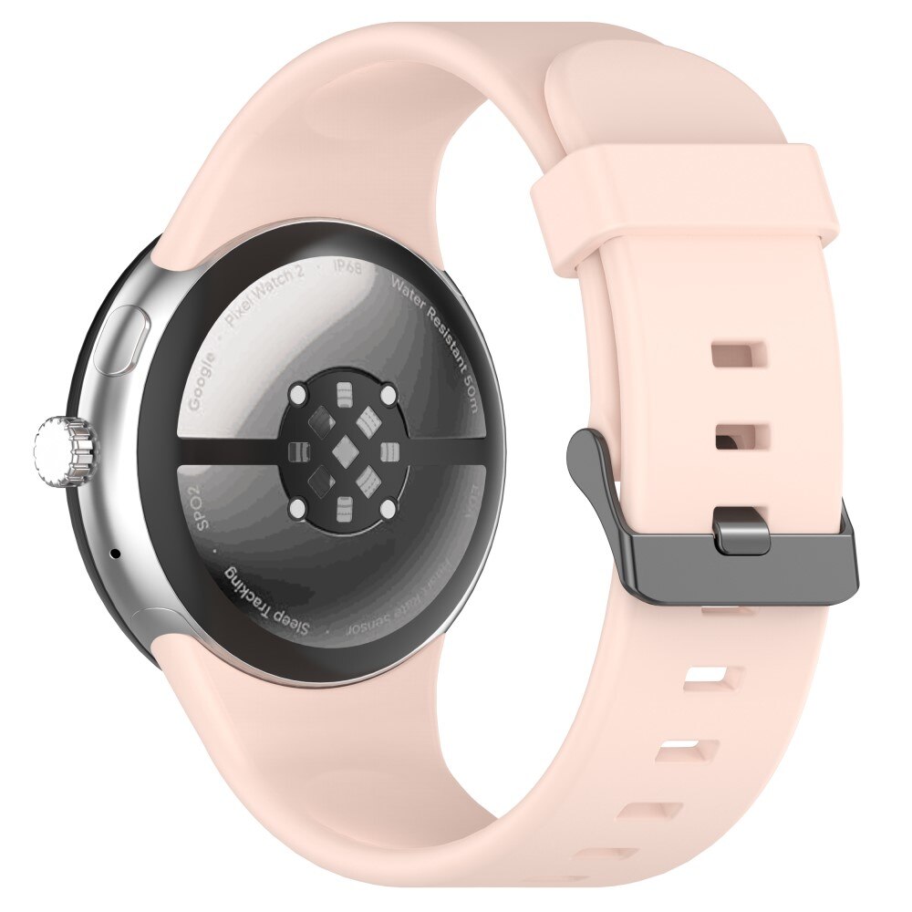 Google Pixel Watch 3 45mm Reim i silikon, Rosa