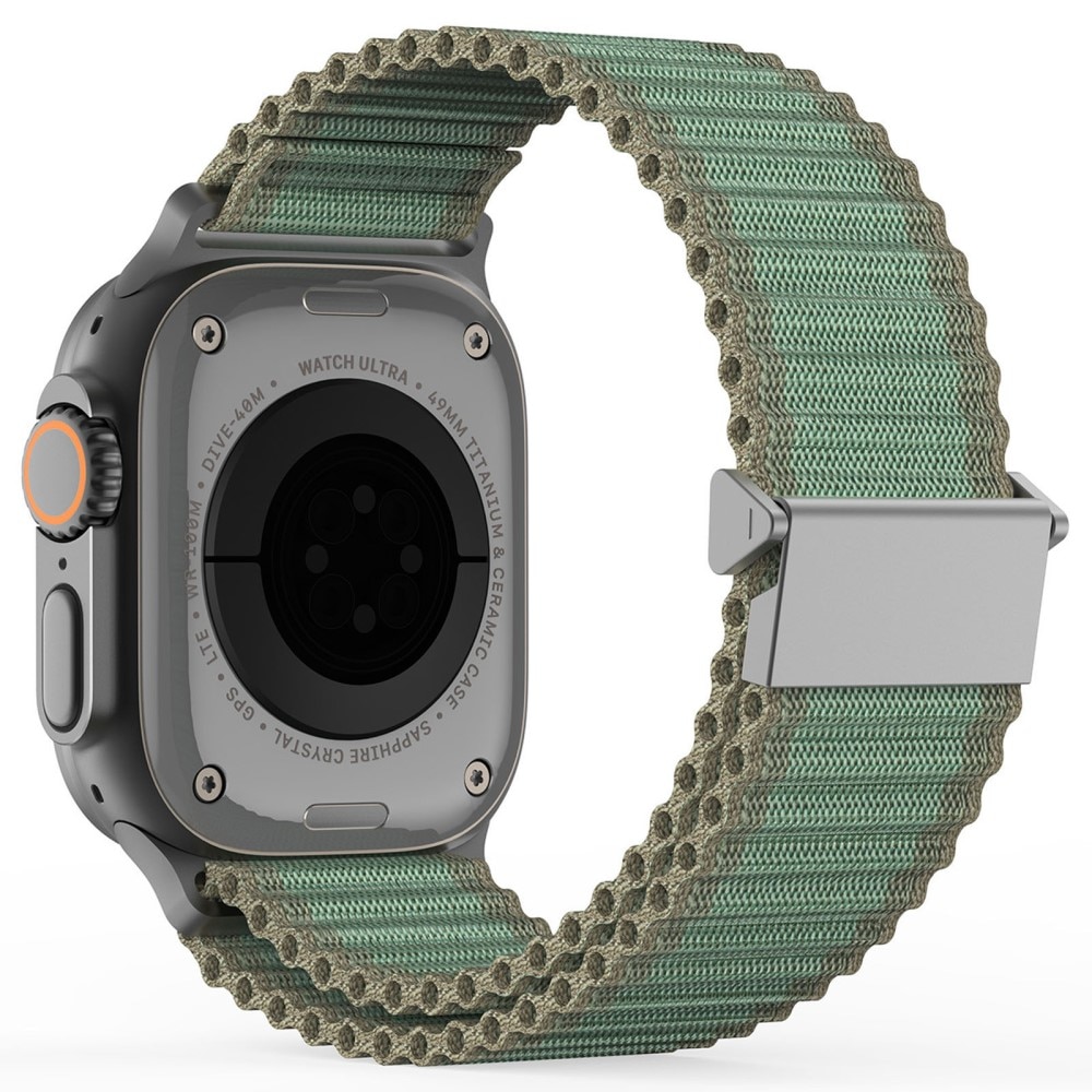 Apple Watch Series 9 45mm Active nylonreim, Grønn