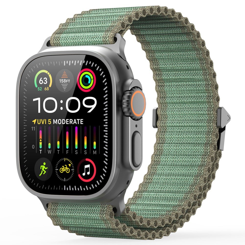 Apple Watch Series 10 46mm Active nylonreim, Grønn