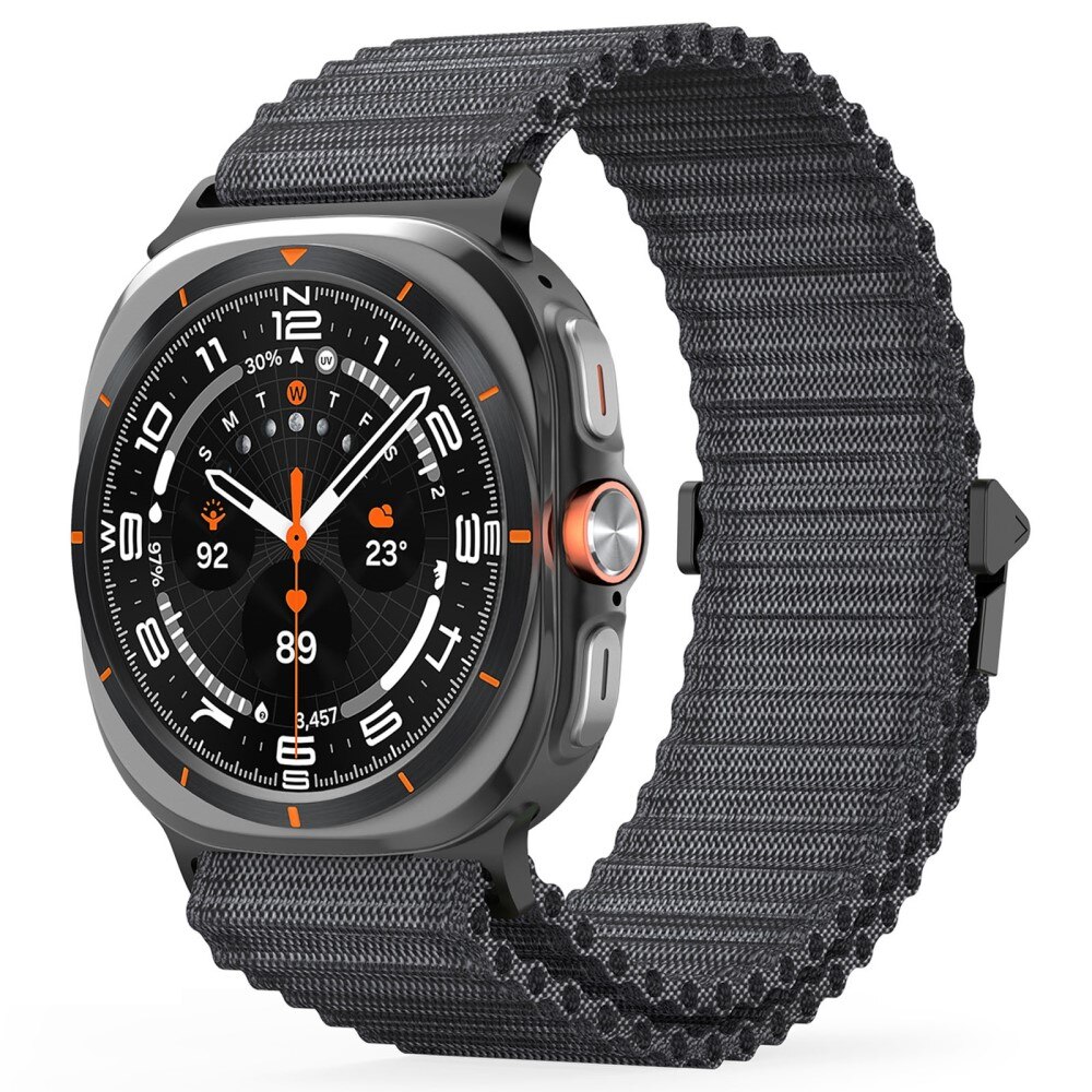 Samsung Galaxy Watch Ultra 47mm Active nylonreim, Svart