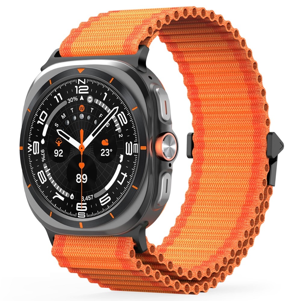 Samsung Galaxy Watch Ultra 47mm Active nylonreim, Oransje