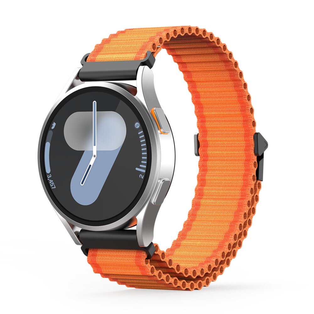 Samsung Galaxy Watch 7 44mm Active nylonreim, Oransje