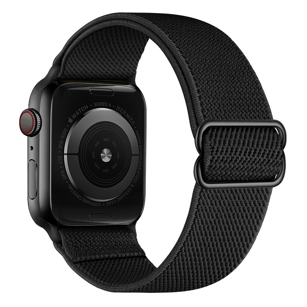 Apple Watch SE 44mm Elastisk armbånd, Svart