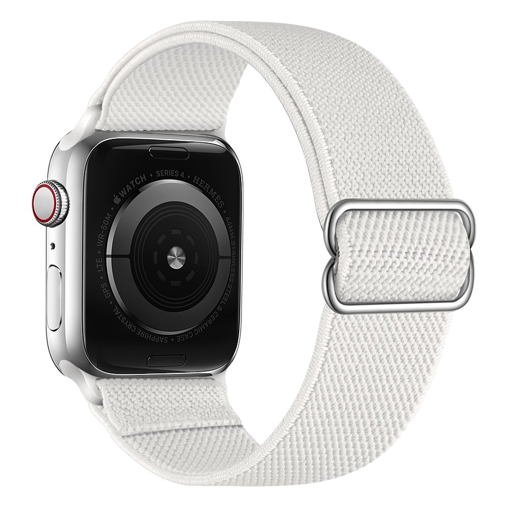 Apple Watch SE 40mm Elastisk armbånd, Hvit