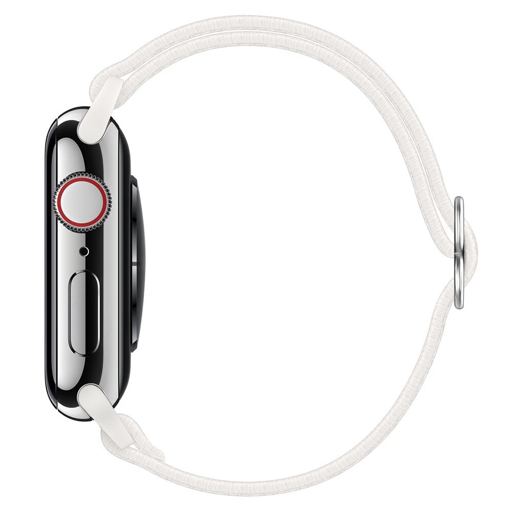 Apple Watch Series 10 42mm Elastisk armbånd, Hvit