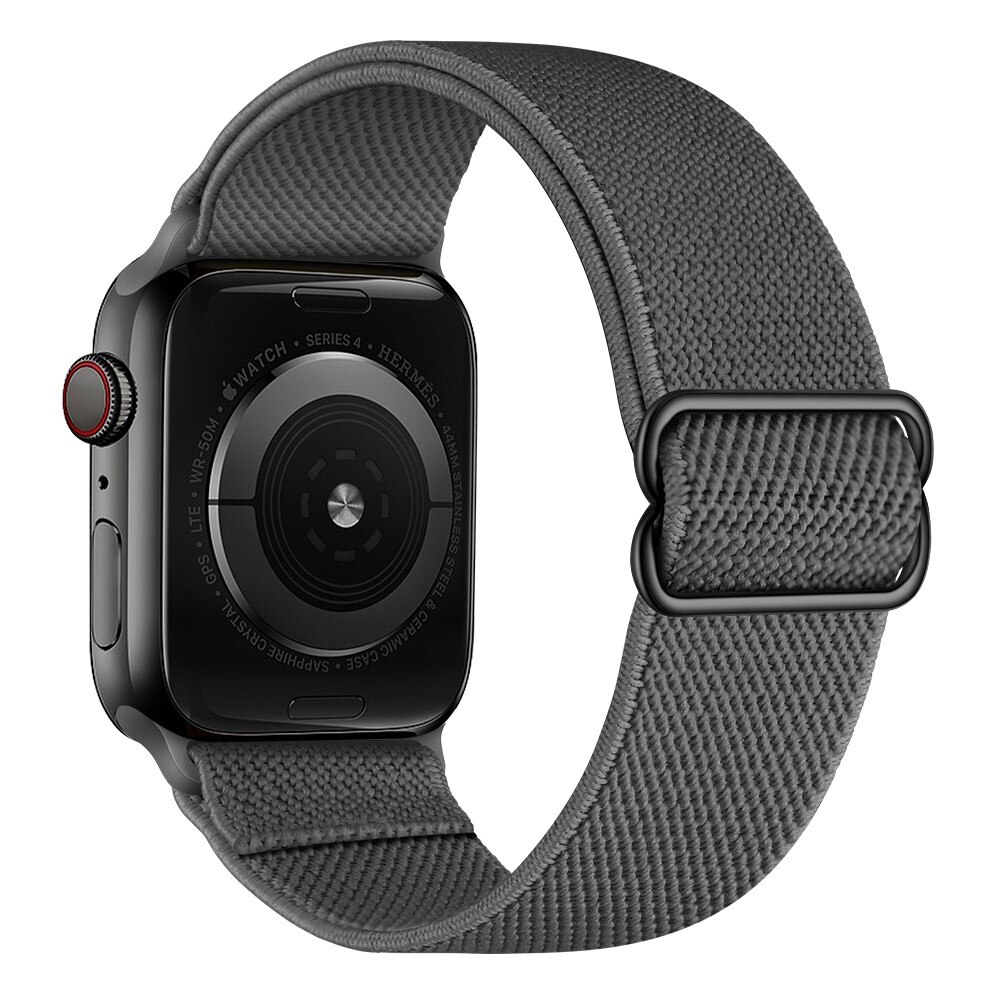 Apple Watch Series 4-6 40mm Elastisk armbånd, Grå