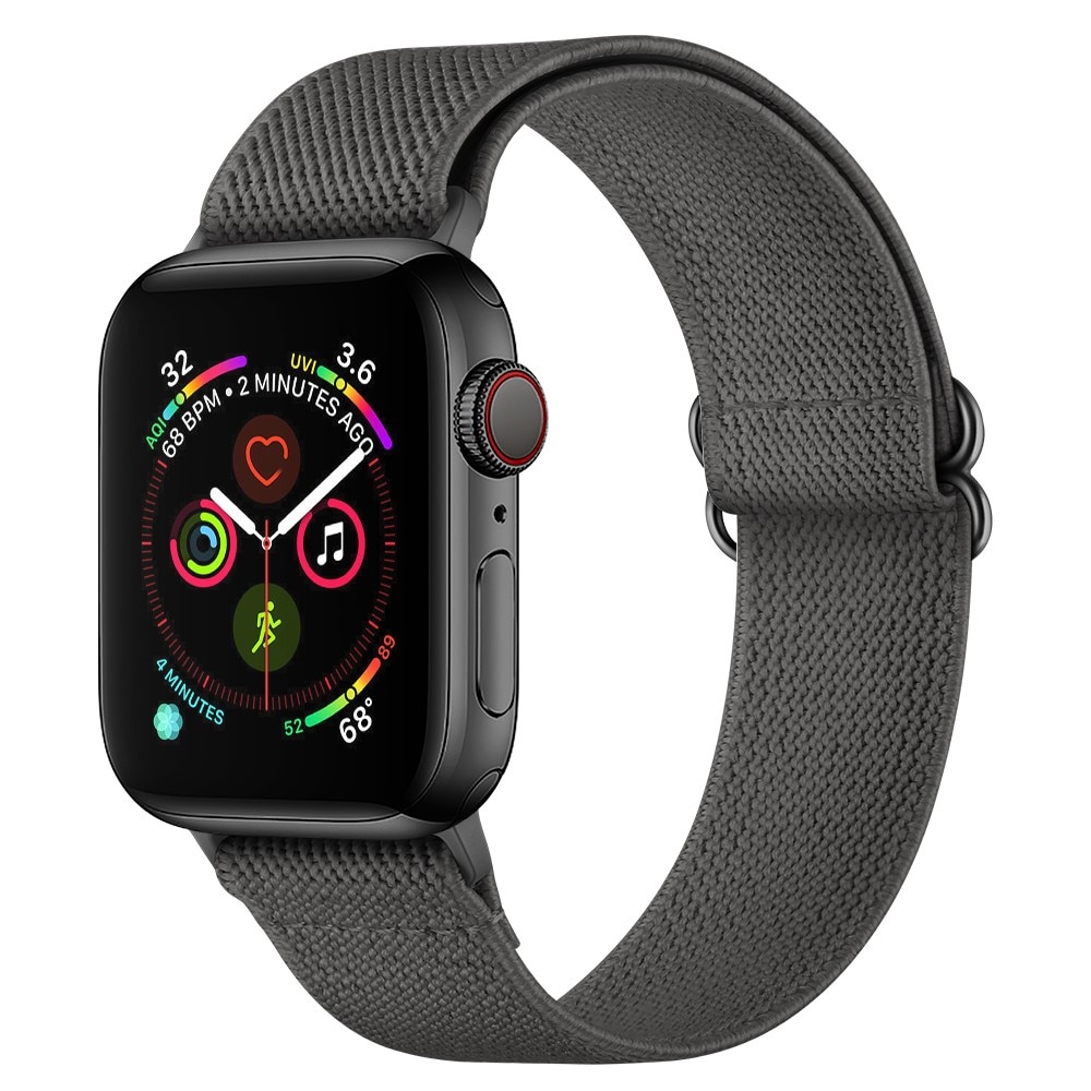 Apple Watch Series 7 45mm Elastisk armbånd, Grå