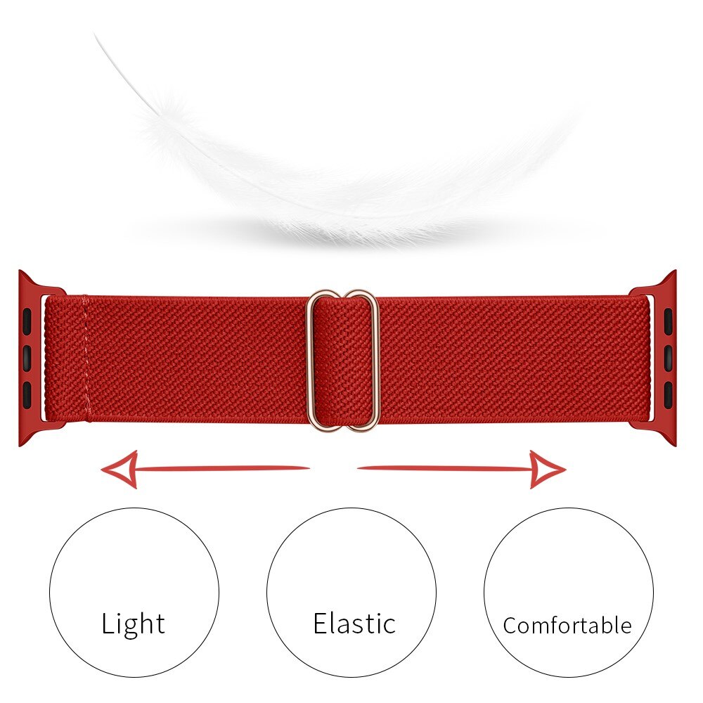 Apple Watch Series 9 41mm Elastisk armbånd, Rød