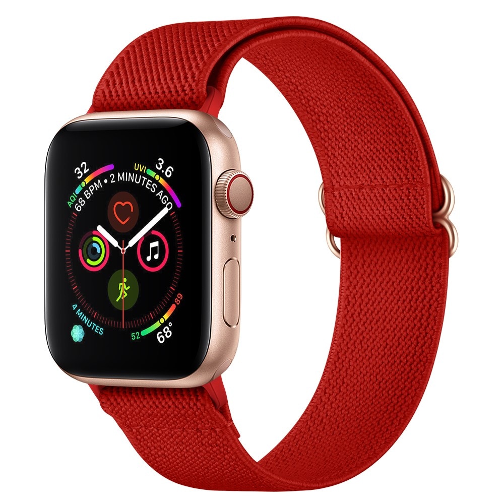 Apple Watch Series 9 41mm Elastisk armbånd, Rød