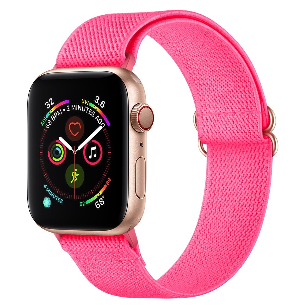 Apple Watch Series 10 46mm Elastisk armbånd, Rosa