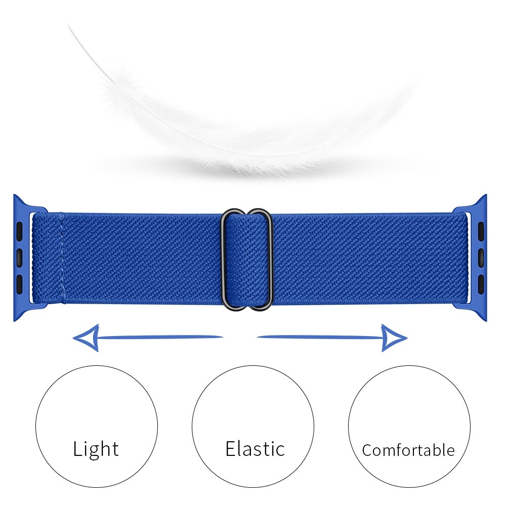 Apple Watch Series 9 41mm Elastisk armbånd, Blå