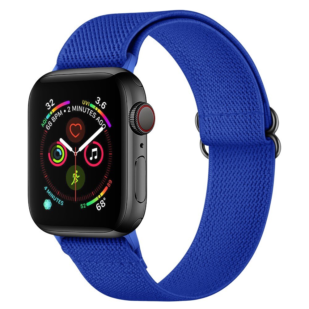 Apple Watch SE 44mm Elastisk armbånd, Blå