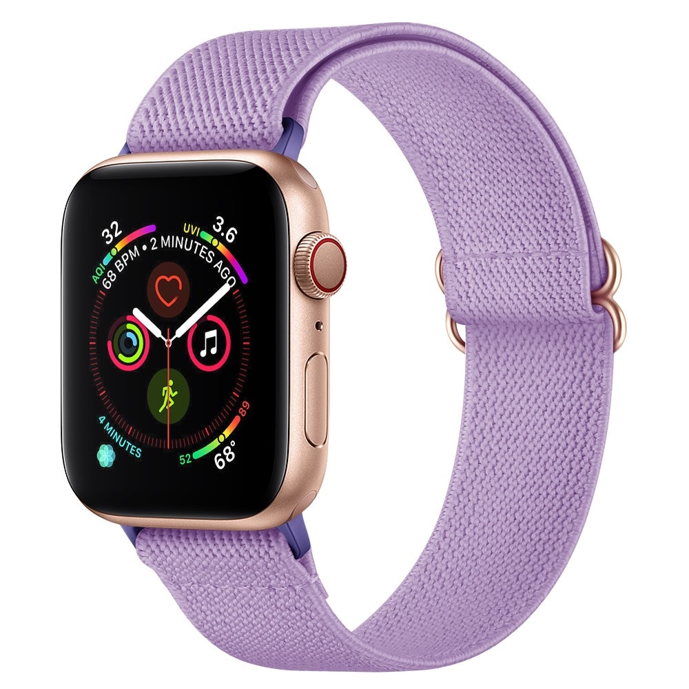 Apple Watch Series 9 45mm Elastisk armbånd, Lilla