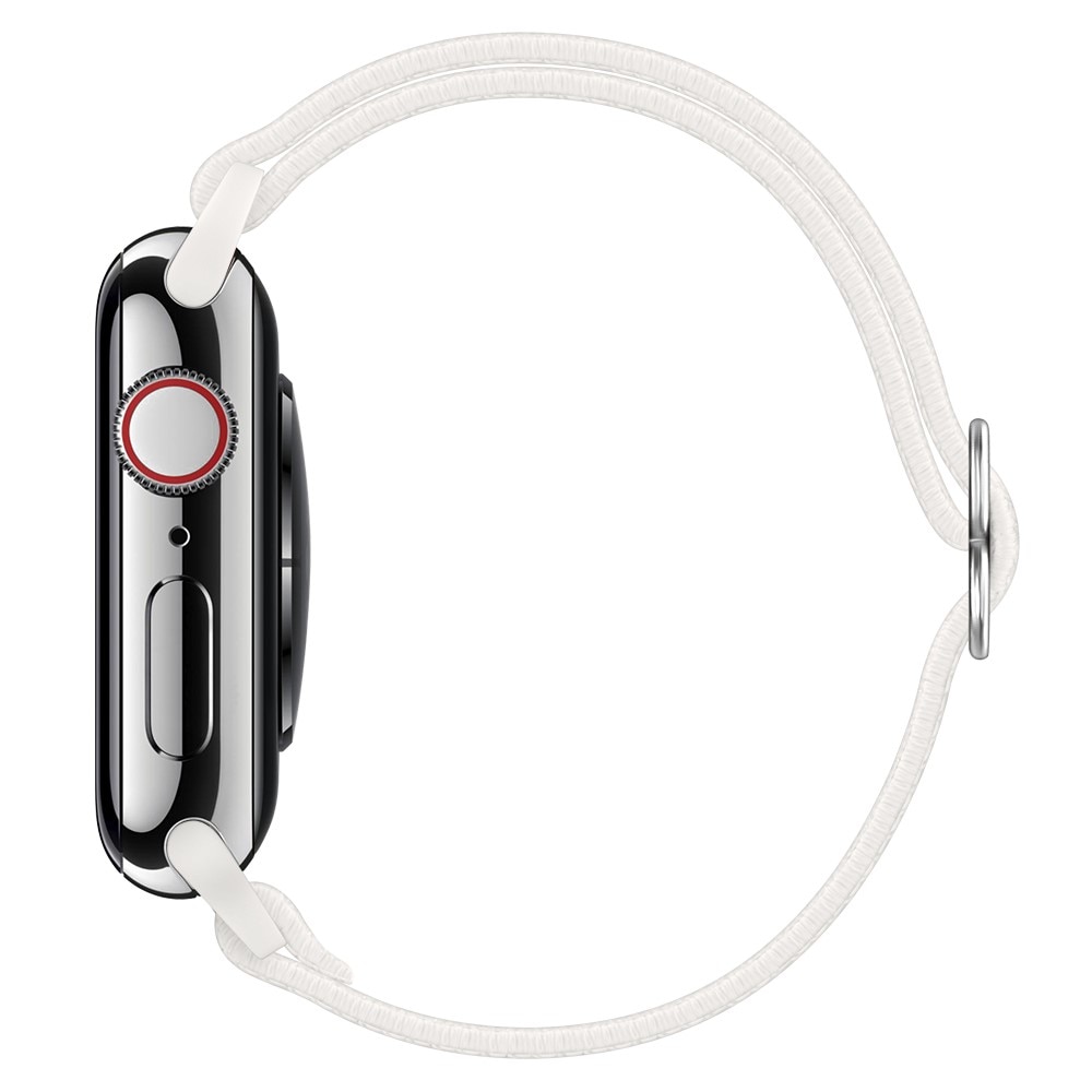 Apple Watch Series 8 45mm Elastisk armbånd, Hvit