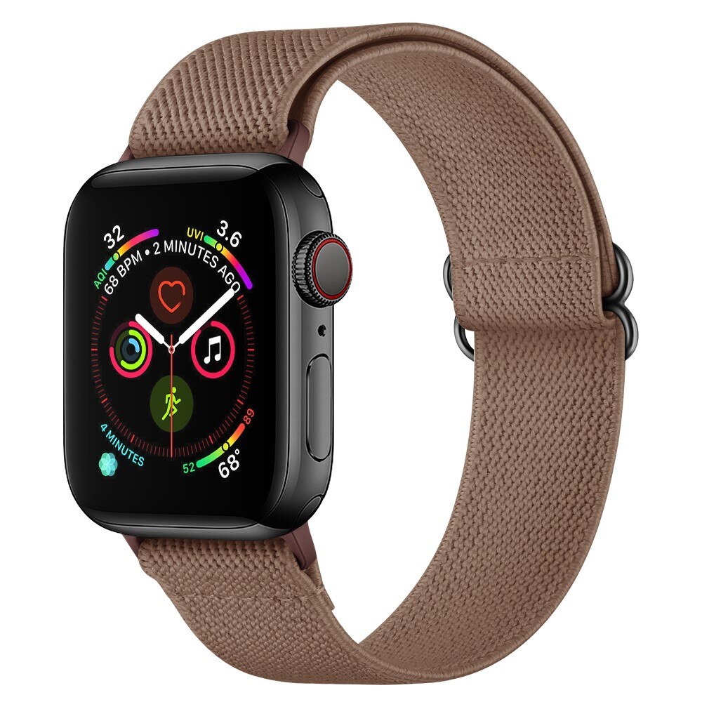 Apple Watch Series 10 46mm Elastisk armbånd, Brun