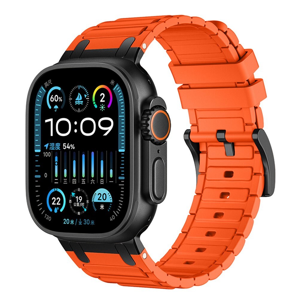 Apple Watch Ultra 49mm 1st Gen Tough Reim i silikon, Oransje