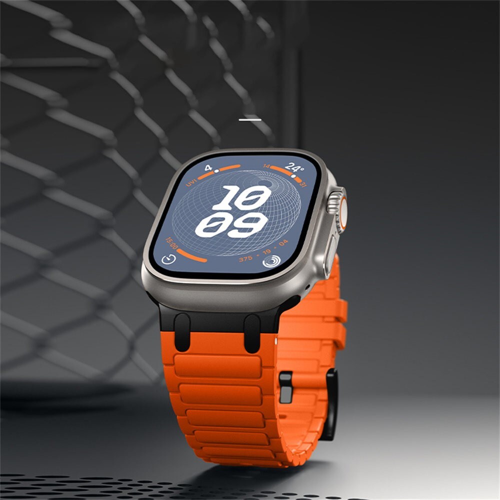 Apple Watch Ultra 49mm 1st Gen Tough Reim i silikon, Oransje