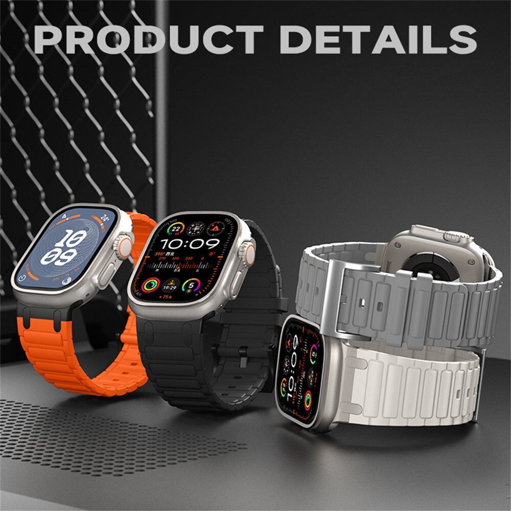 Apple Watch Ultra 49mm 1st Gen Tough Reim i silikon, Oransje