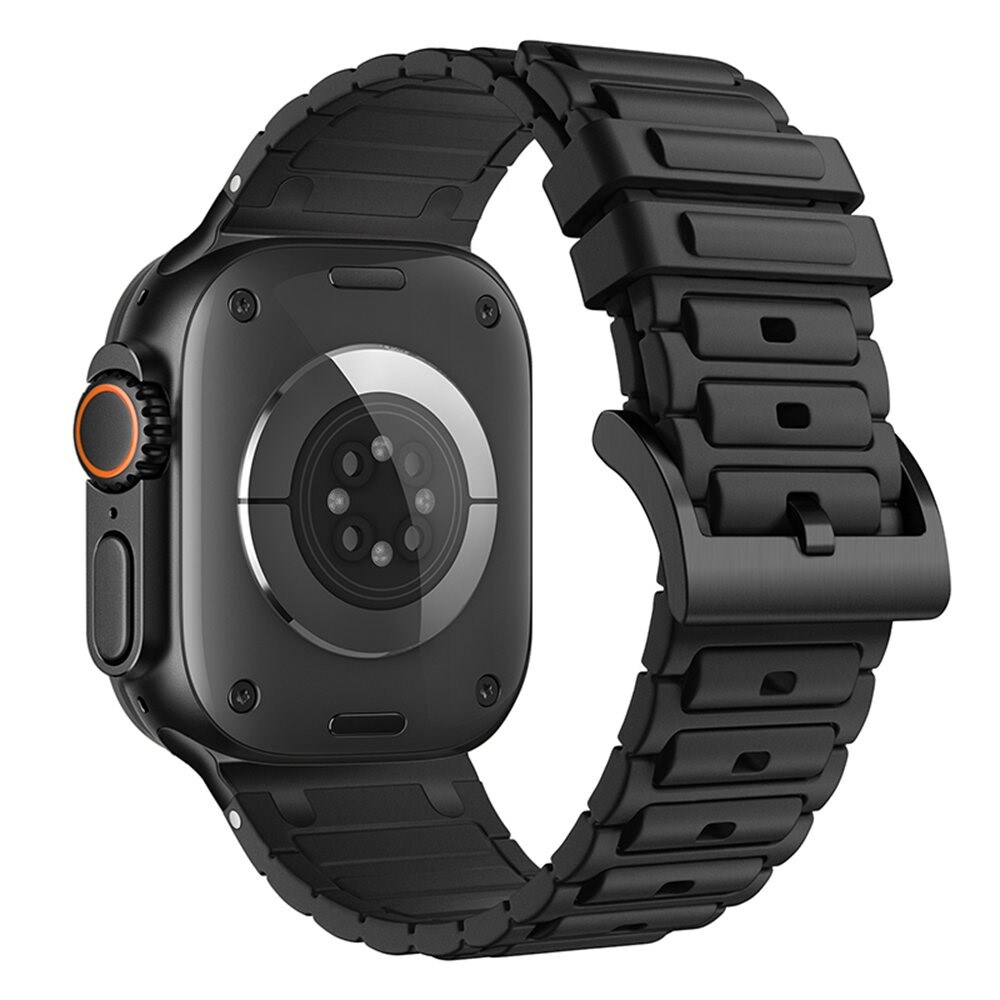 Apple Watch Series 8 45mm Tough Reim i silikon, Svart