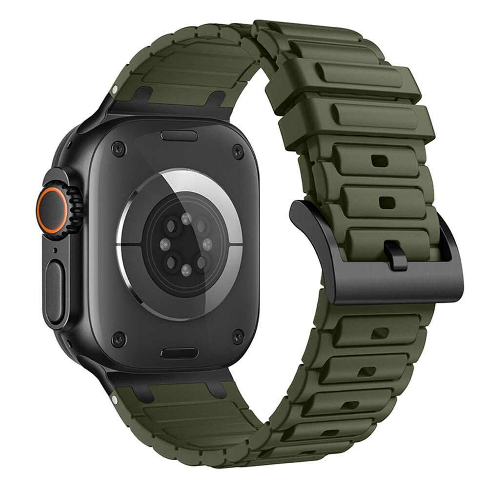 Apple Watch Series 8 45mm Tough Reim i silikon, Mørk grønn