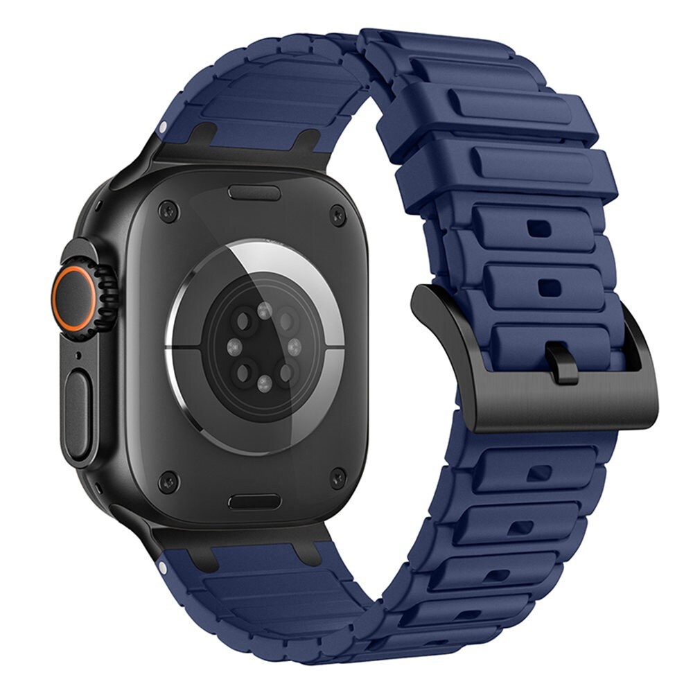 Apple Watch Series 9 45mm Tough Reim i silikon, Mørke blå