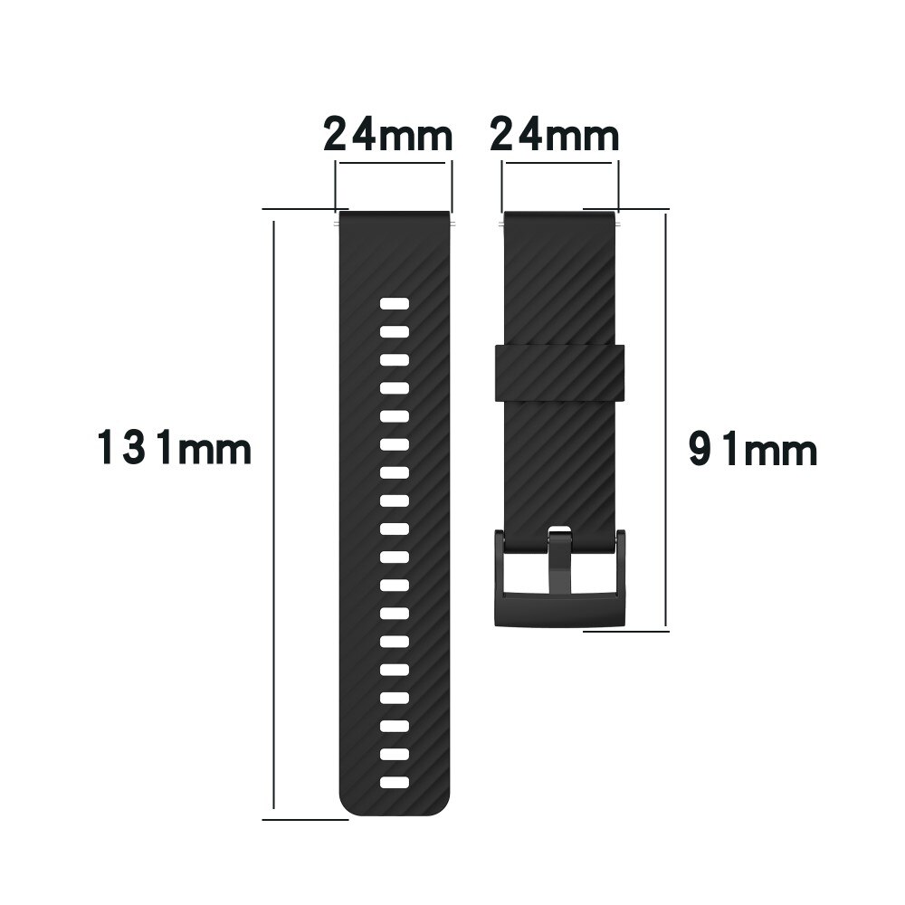  9 Baro/Suunto 7/Suunto 9 Reim i silikon, Svart