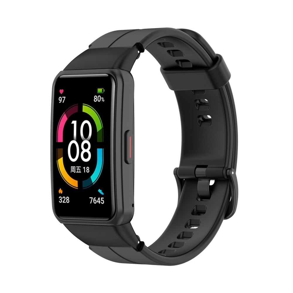 Huawei Band 6 Reim i silikon, Svart