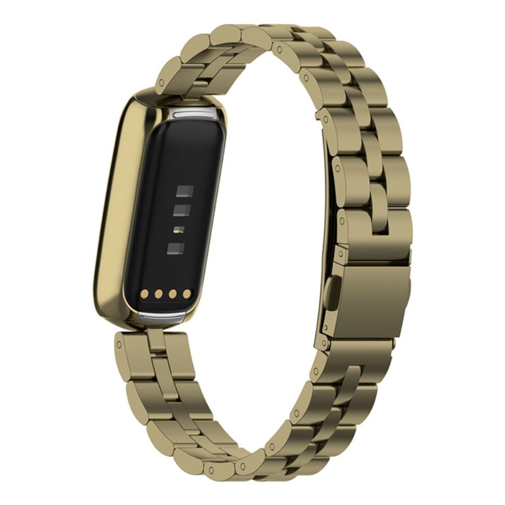 Fitbit Luxe Elegant lenkereim i metall, Gull