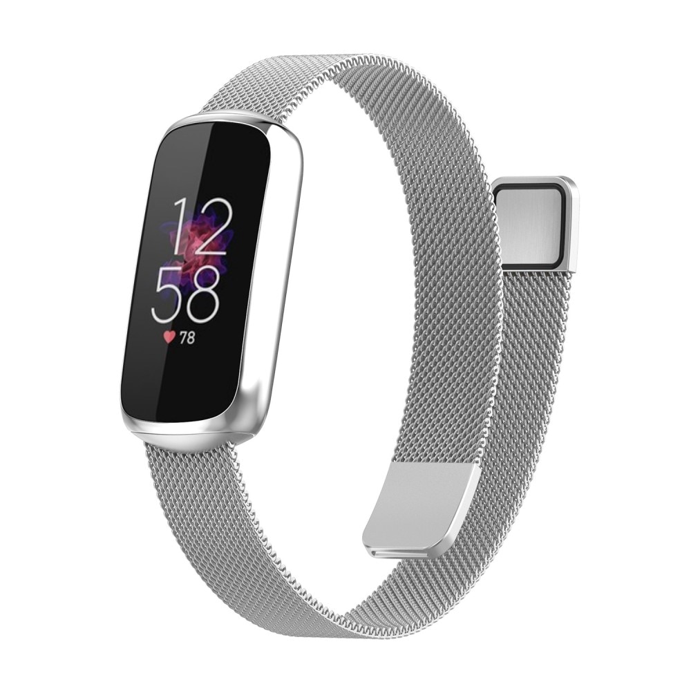 Fitbit Luxe Reim Milanese Loop, Sølv