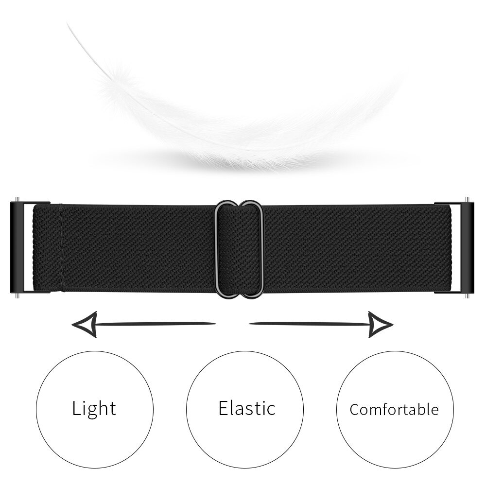 Samsung Galaxy Watch 6 44mm Elastisk armbånd, Svart