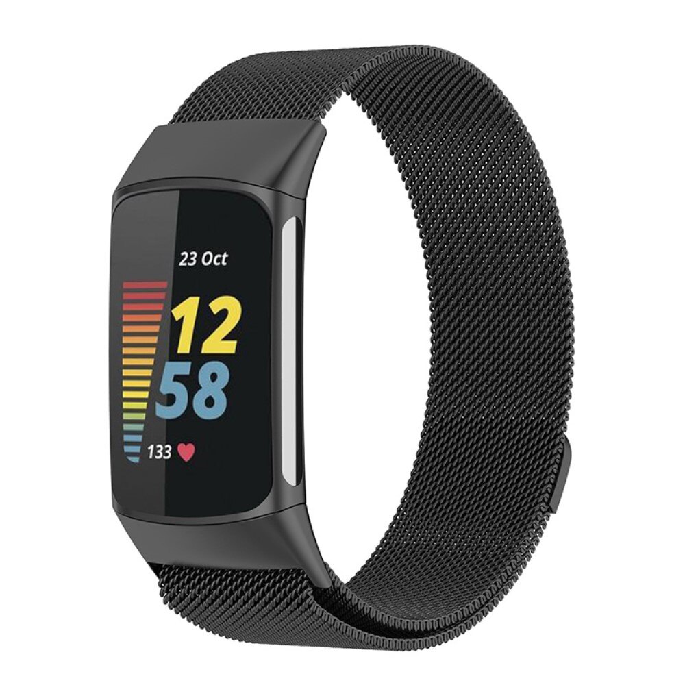 Fitbit Charge 6 Reim Milanese Loop, Svart