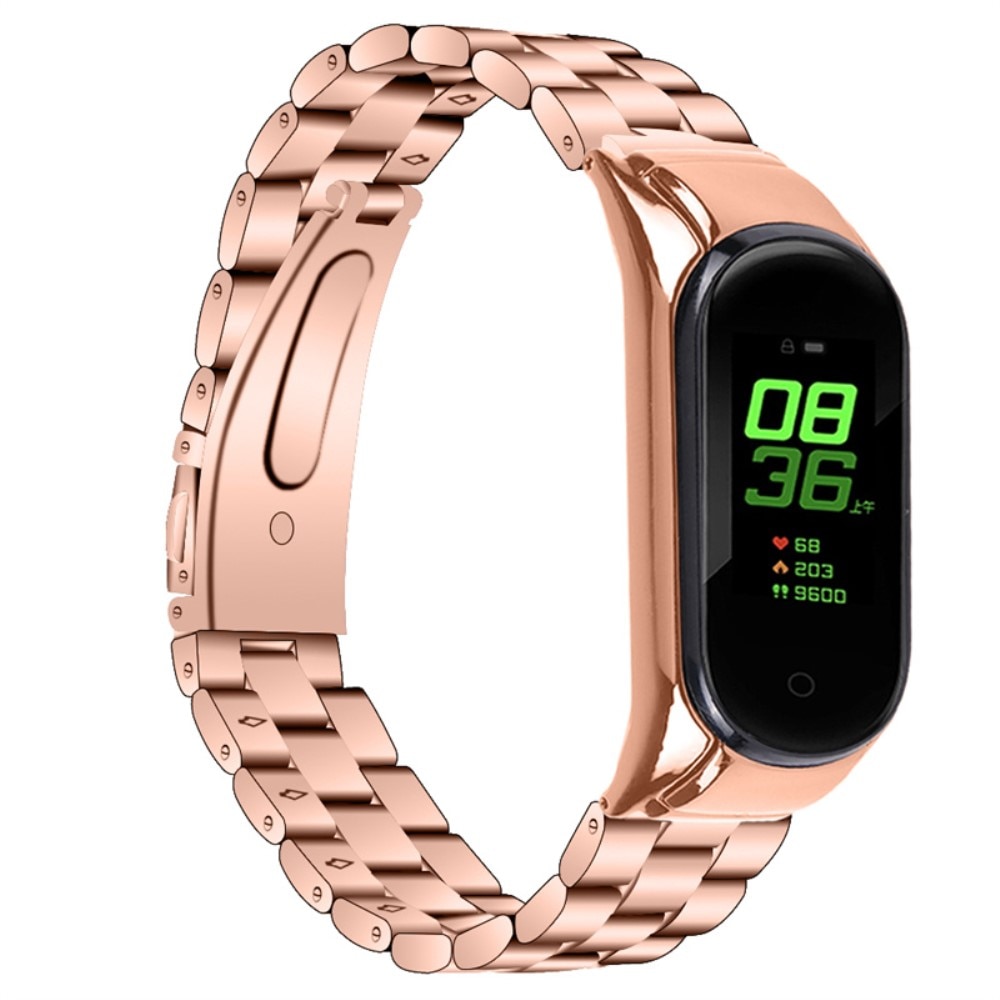 Xiaomi Mi Band 7 Elegant lenkereim i metall, Rosegull